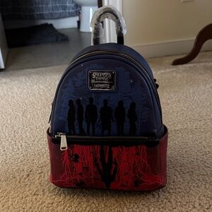 Loungefly Stranger Things Blue and Red Backpack